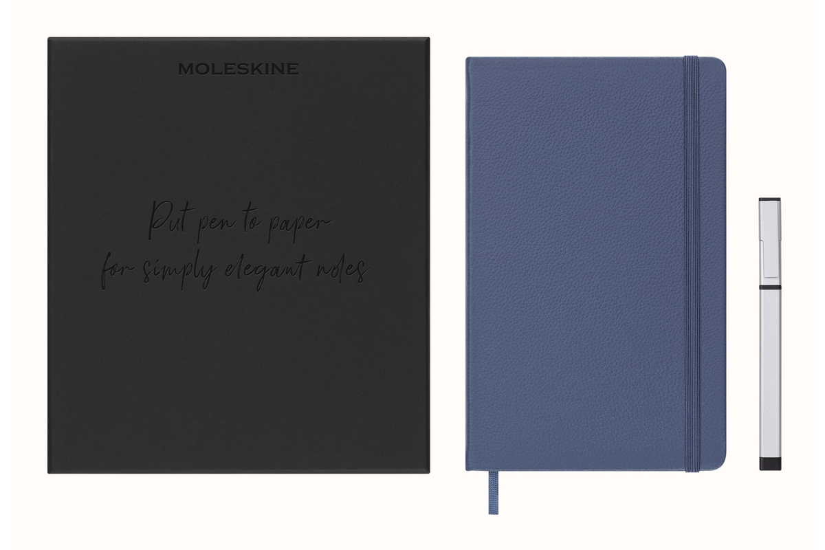 Moleskine Classic Leather Notebook Gift Box Blue